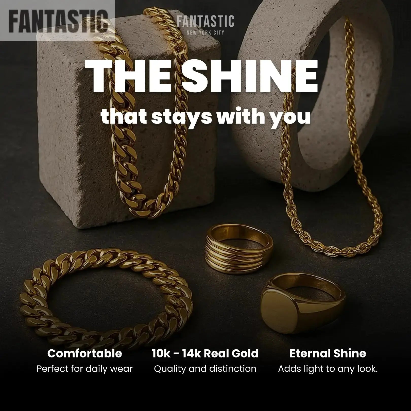14K Gold- Ice Chain (Rose Gold)