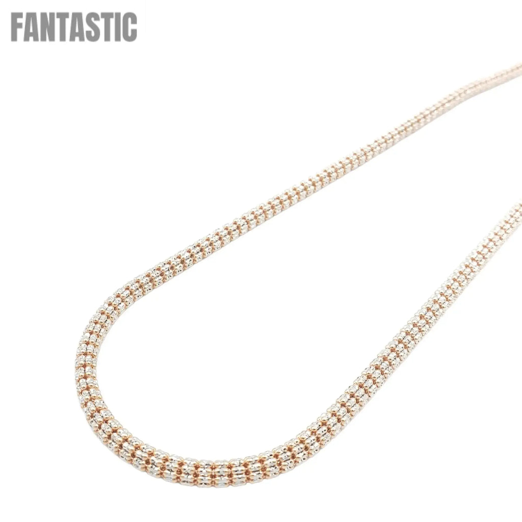 14K Gold- Ice Chain (Rose Gold)