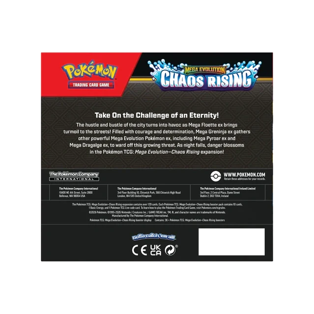 Pokemon TCG ME4 Chaos Rising Booster Box English